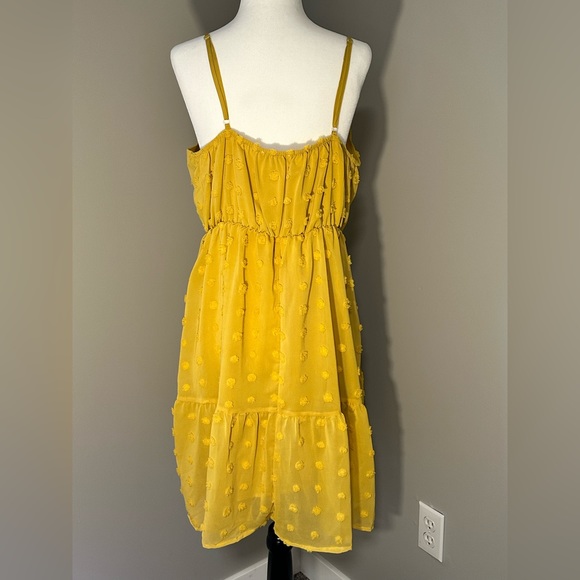 Yellow Swiss Dot Dress - Picture 5 of 6